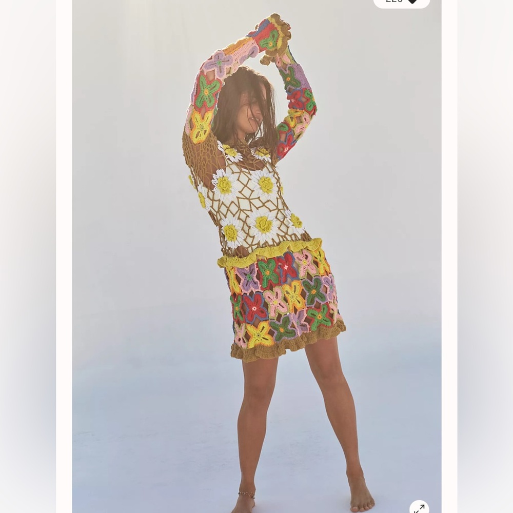 CeliaB Galena Floral Crochet Dress